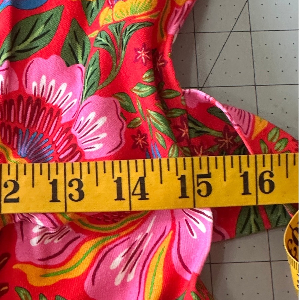 Sezane X Farm Rio SZ XS NWT The PIppa Floral Bela Bird Print Side Tie Midi Dress - Picture 14 of 16